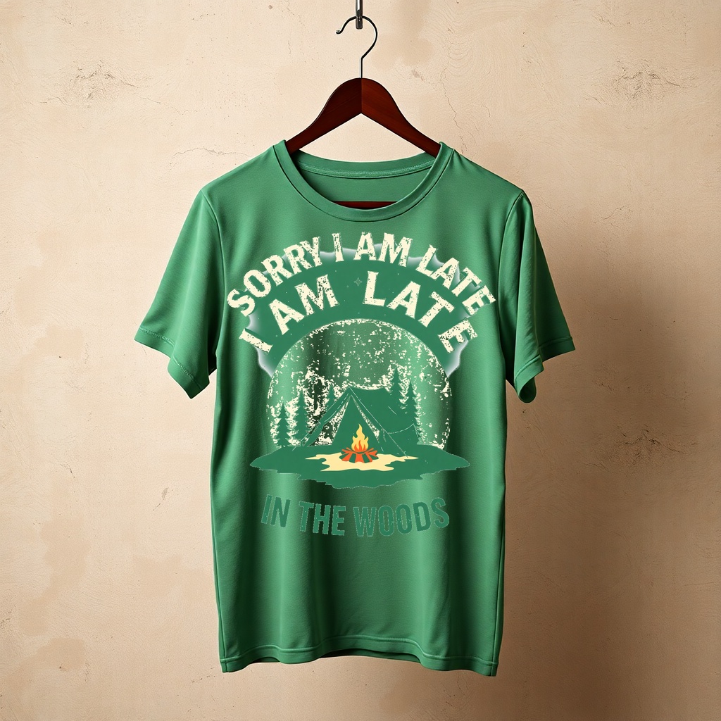 Sorry I'm Late In The Woods Vintage Tee