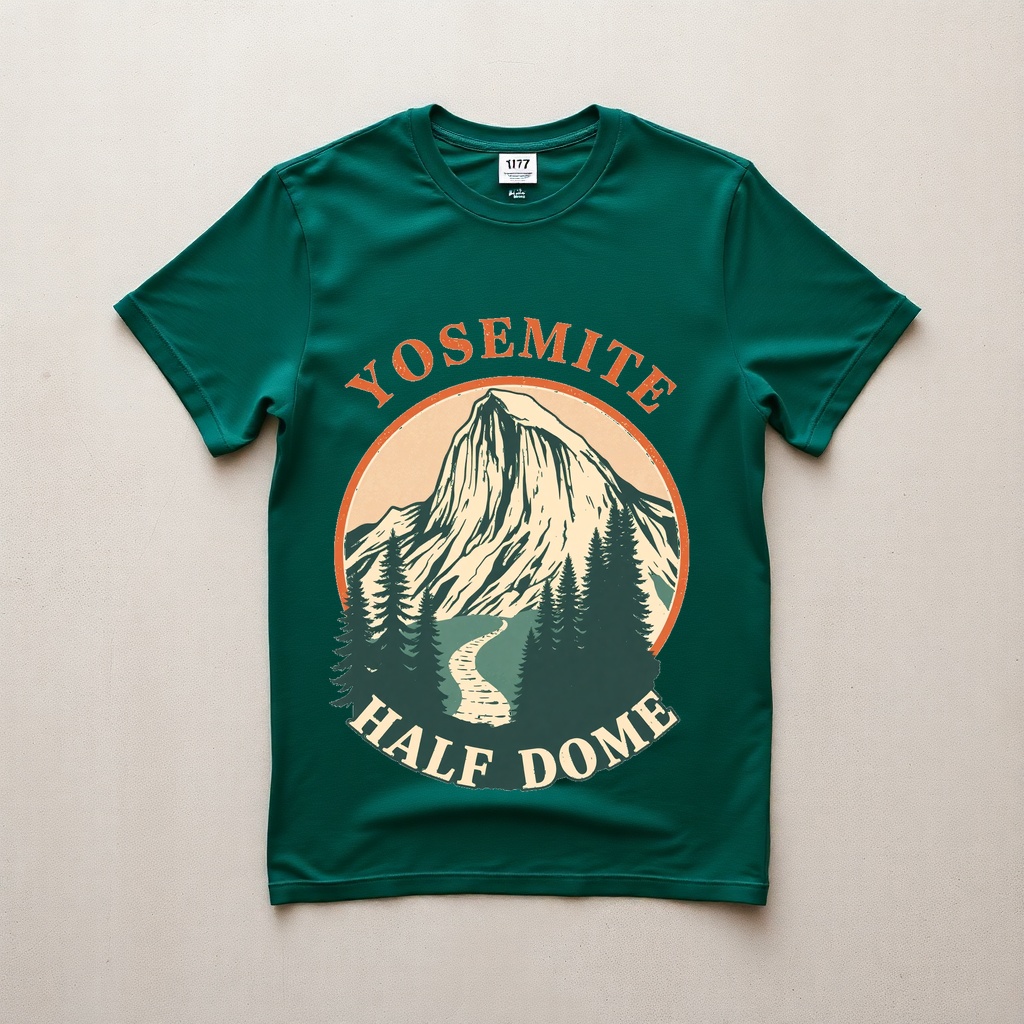 Yosemite Half Dome Echo Vintage Tee